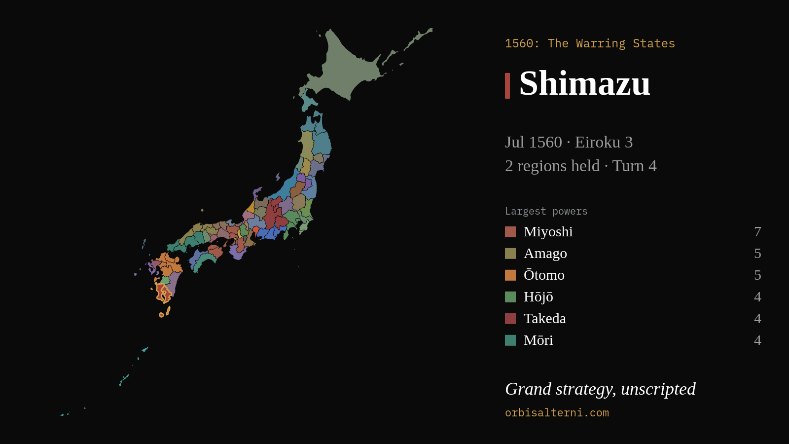 The map of this world as it stands