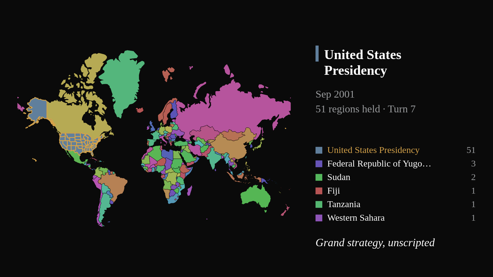 The map of this world as it stands