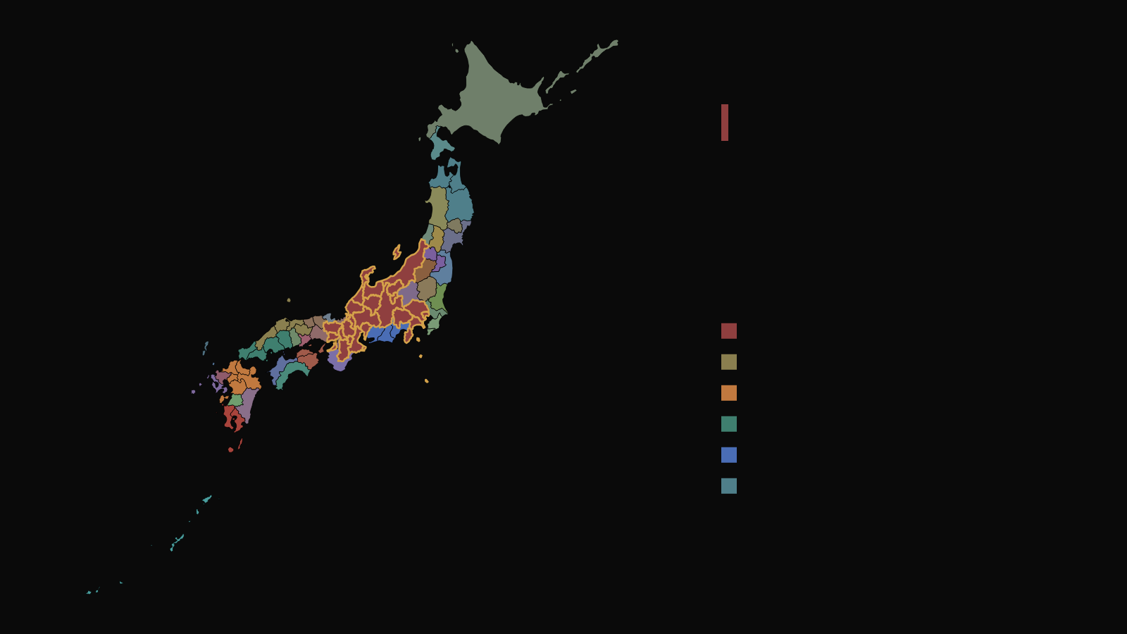 この世界の現在の地図